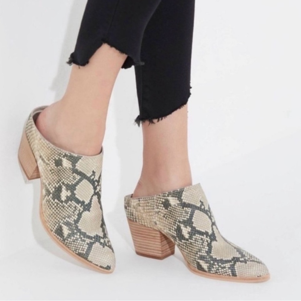 Dolce Vita Rianna Mule Snake Print Stella Size 8